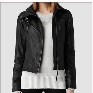 ALL SAINTS: Belvedere Leather Jacket